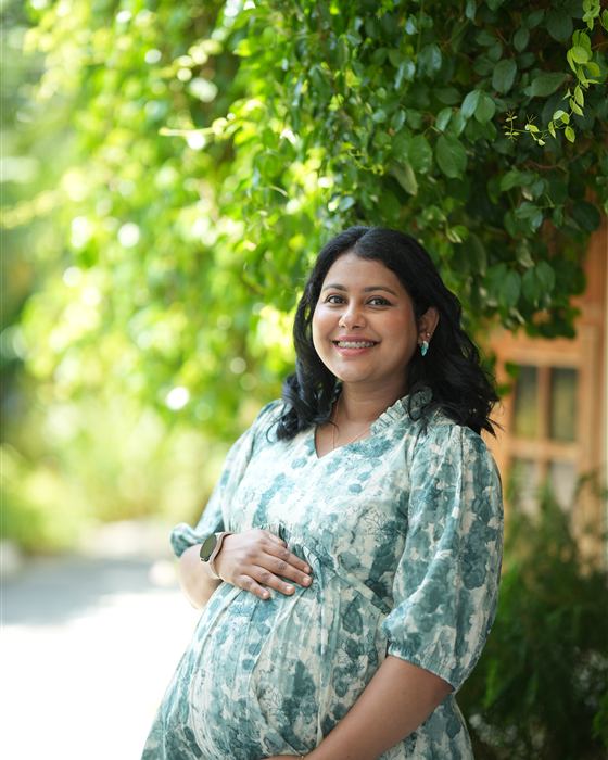 Mintu Augustine wearing Zoeymom